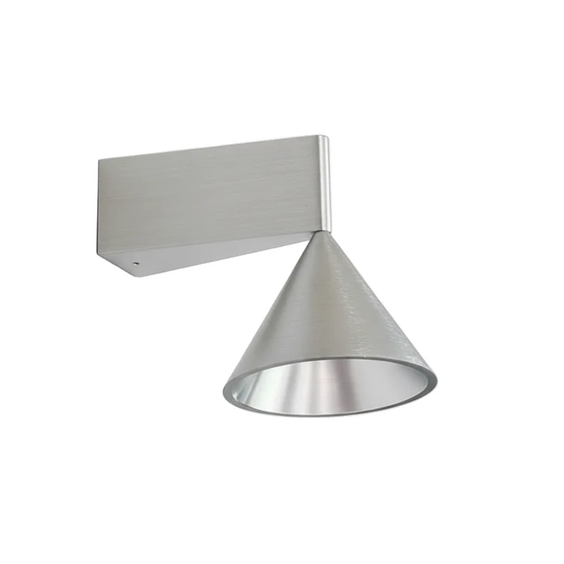 Metalen Wandlamp LED 7W Warm Wit Licht Slaapkamer Woonkamer Hal Chroom Zwart Moderne Design Verlichting | Sansoti