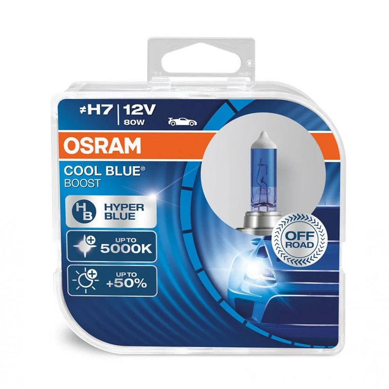 Osram H7 12V 80W PX26d Cool Blue Boost Scheinwerferlampen 5000K / 2er Pack