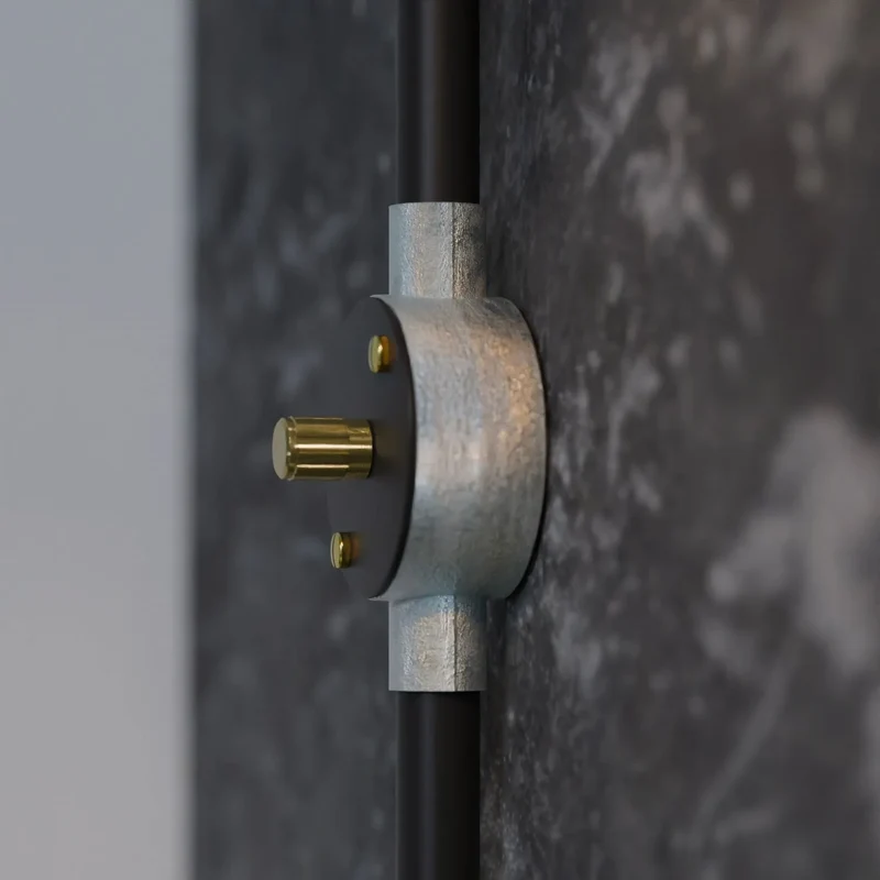 Leuchtkasten Armatur Verzinkter Stahl Klemmenkasten für Lampe ~3226