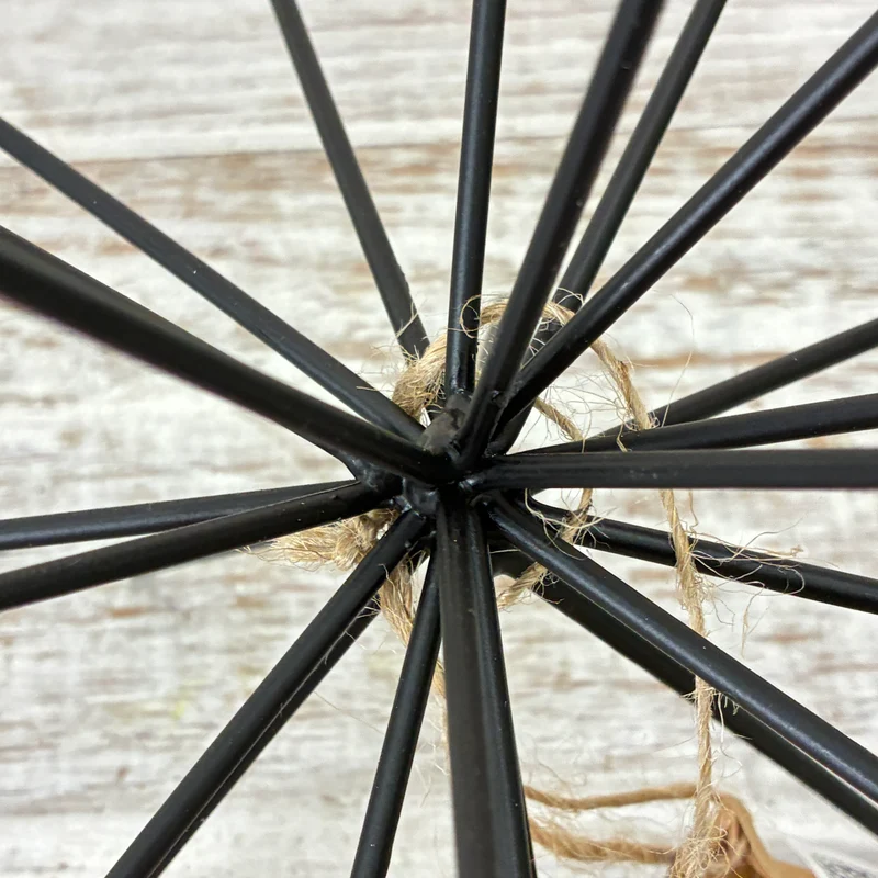 Housevitamin Feuerwerk Ornament 15cm Schwarz Metall Stern-Design Deko