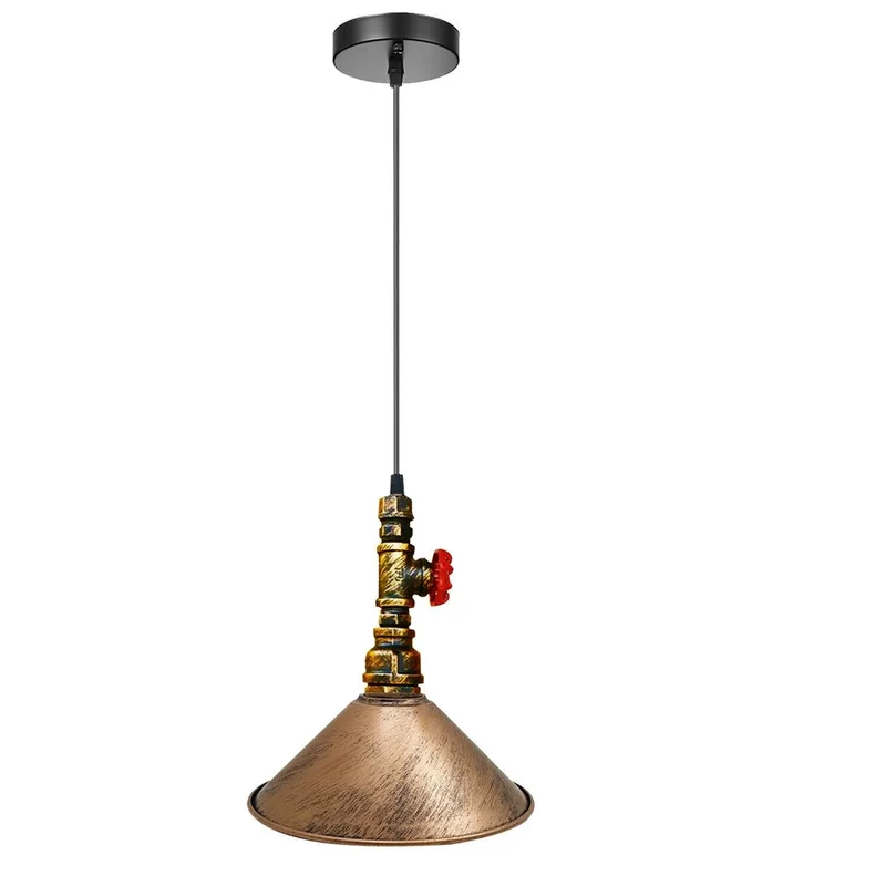 All Seasons Life Wasserrohr Lampe Industrial Pendelleuchte | Metallrohr Deckenlampe ~ 3349