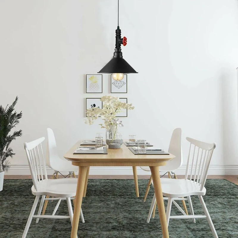 All Seasons Life Wasserrohr Lampe Industrial Pendelleuchte | Metallrohr Deckenlampe ~ 3349