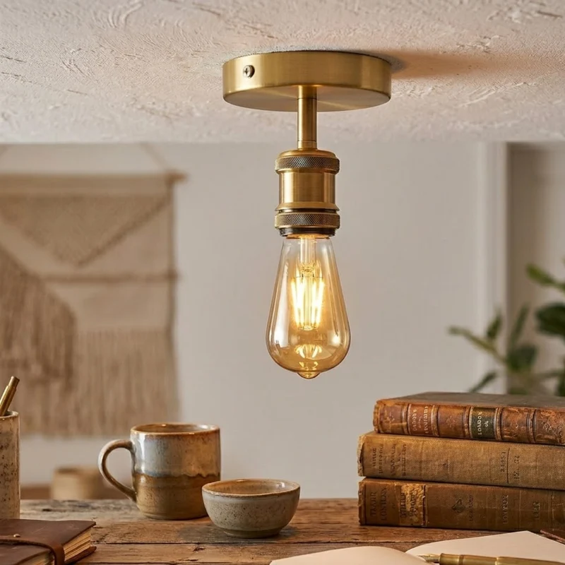 All Seasons Life Vintage Deckenleuchte | E27 Fassung Deckenlampe zur Direktmontage ~ 3348