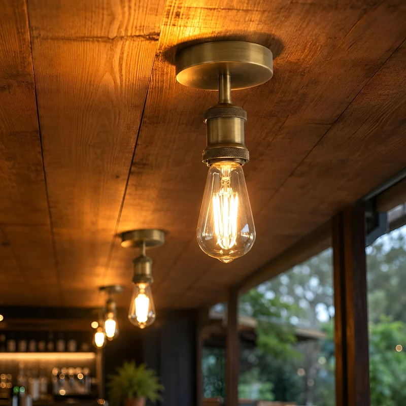 All Seasons Life Vintage Deckenleuchte | E27 Fassung Deckenlampe zur Direktmontage ~ 3348