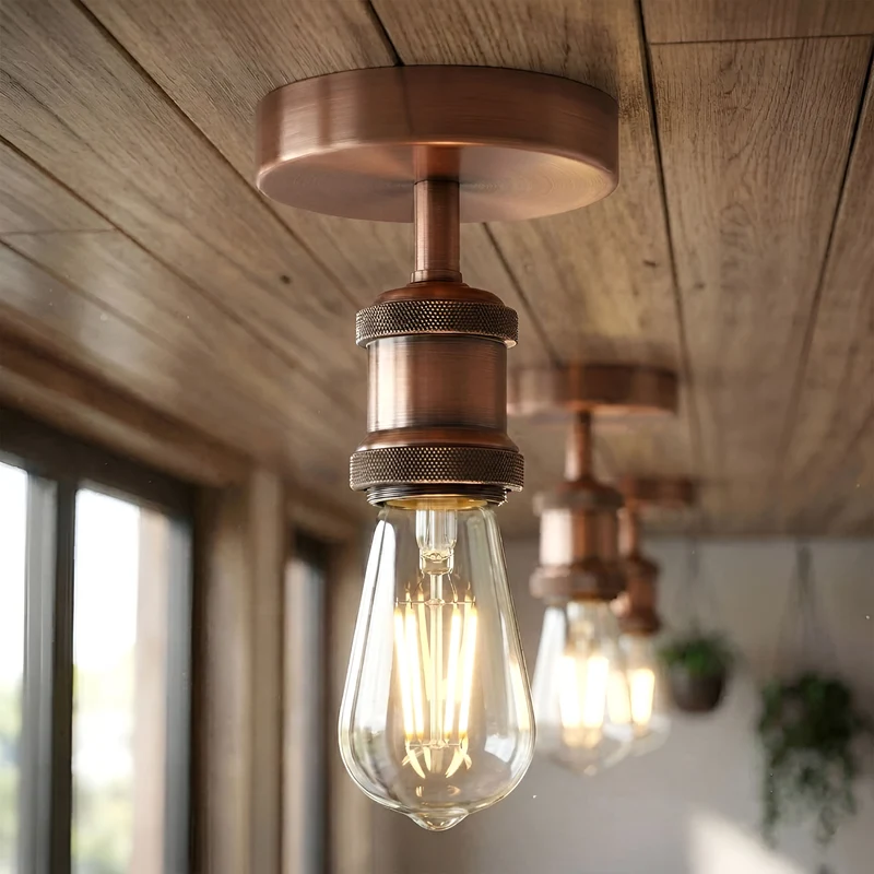 All Seasons Life Vintage Deckenleuchte | E27 Fassung Deckenlampe zur Direktmontage ~ 3348