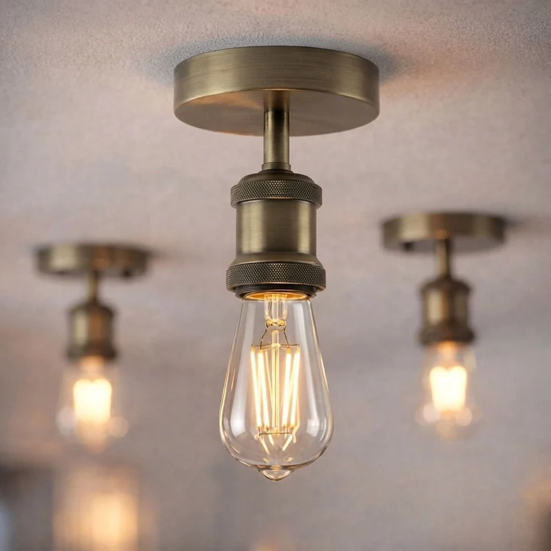 All Seasons Life Vintage Deckenleuchte | E27 Fassung Deckenlampe zur Direktmontage ~ 3348