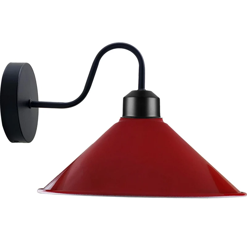 Vintage Wandlampe Industrial Design, Metallschirm für Loft~ 3334