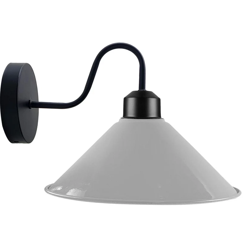 Retro Wandleuchte Schwanenhals Metall Industrie E27 - Bunte Farbtöne| Ø 22cm ~ 3333
