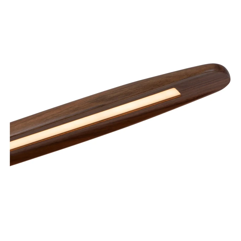 LED-Pendelleuchte Langholt dimmbar CCT Holz 180cm Natur