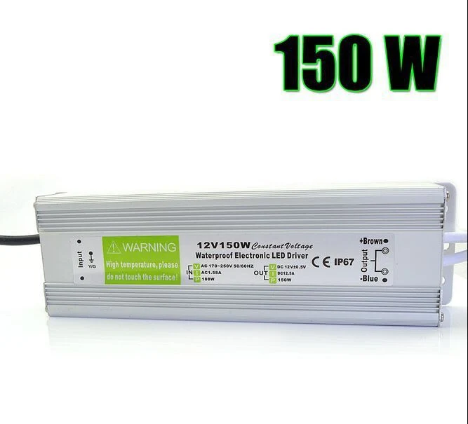12V 150W IP67 LED Treiber Trafo – Innen & Außen~3109