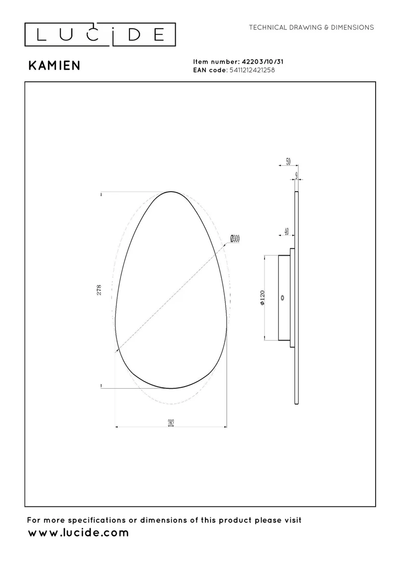 LED-Wandleuchte Kamien aus Keramik 30x30cm Weiß