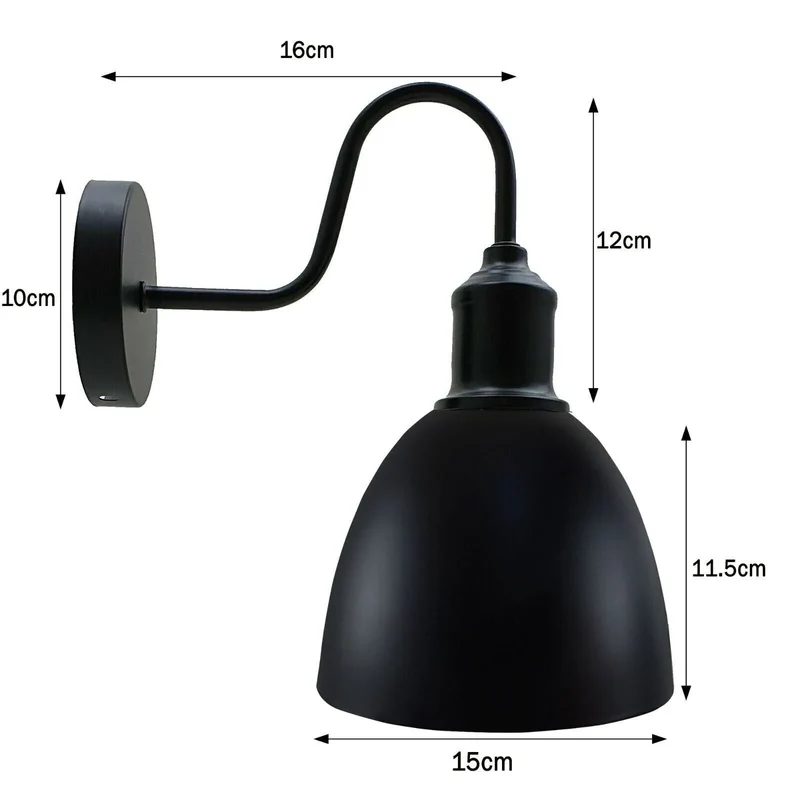 Vintage Wandleuchte E27 Industrial Design Wandlampe Innen ~3249