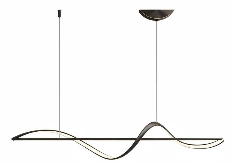 Spiraalvormige LED Kroonluchter Aluminium 120cm Dimbaar Warm Wit Koud Wit Modern Design Hangverlichting | Sansoti