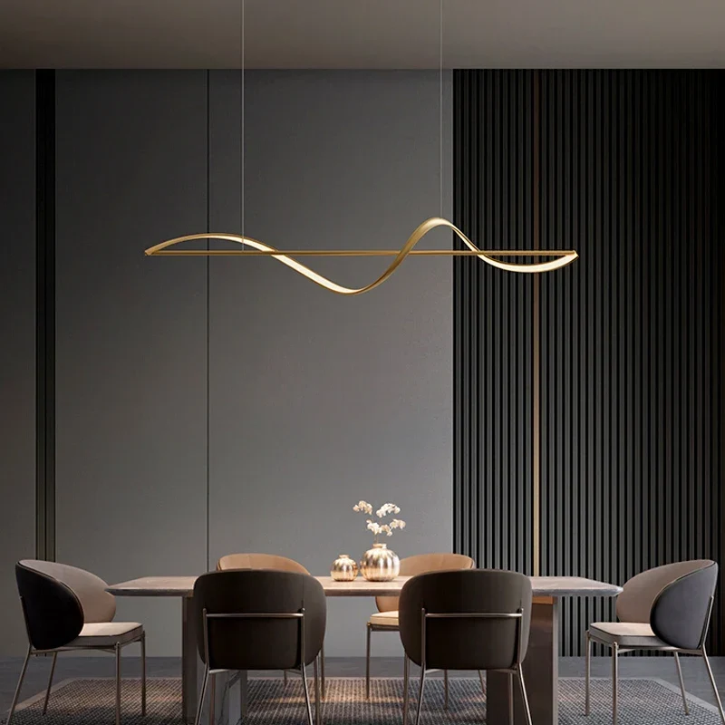 Spiraalvormige LED Kroonluchter Aluminium 120cm Dimbaar Warm Wit Koud Wit Modern Design Hangverlichting | Sansoti