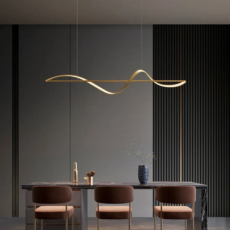 Spiraalvormige LED Kroonluchter Aluminium 120cm Dimbaar Warm Wit Koud Wit Modern Design Hangverlichting | Sansoti