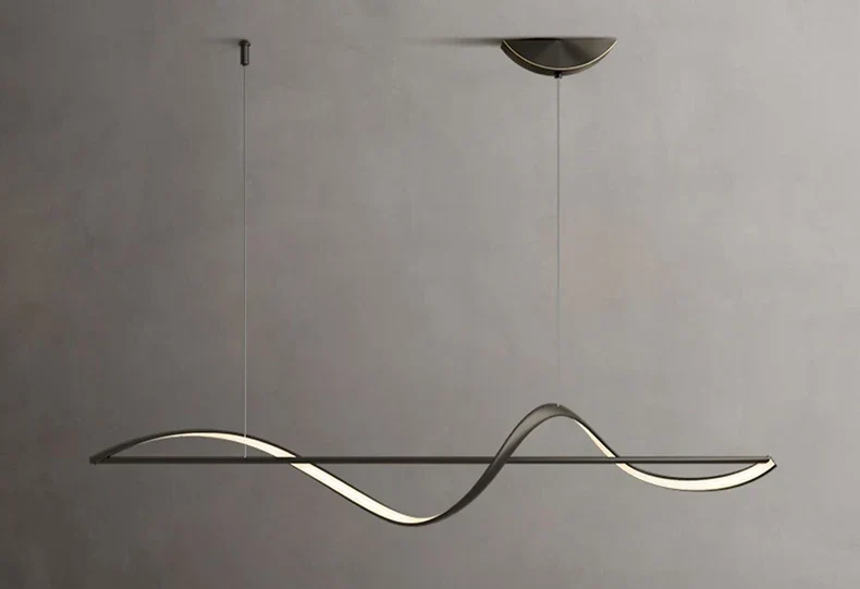 Spiraalvormige LED Kroonluchter Aluminium 120cm Dimbaar Warm Wit Koud Wit Modern Design Hangverlichting | Sansoti
