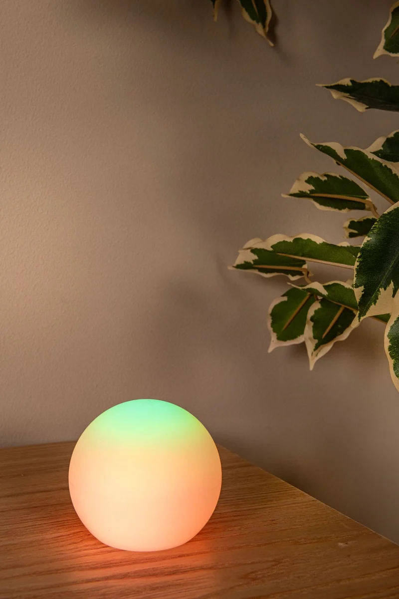 LED-Außen-Tischleuchte Pino mit Akku dimmbar IP65 Weiß 8cm
