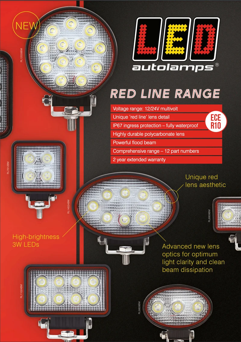 Ovales LED-Flutlicht von LED Autolamps / 1920 Lumen