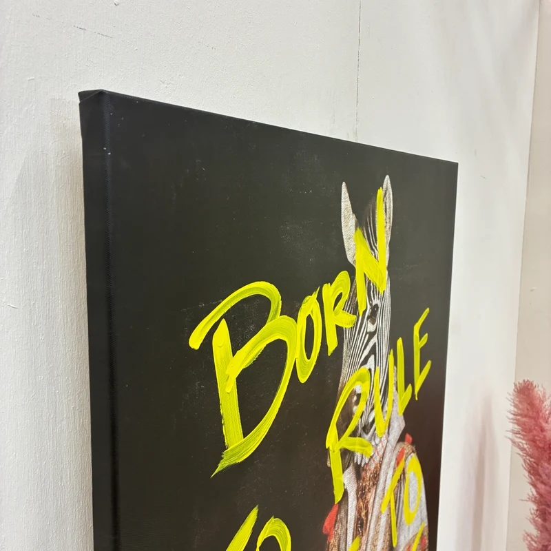 Thomas Klotz "Zebra" Kunstdruck auf Leinwand 100x75 Wandbild Deko