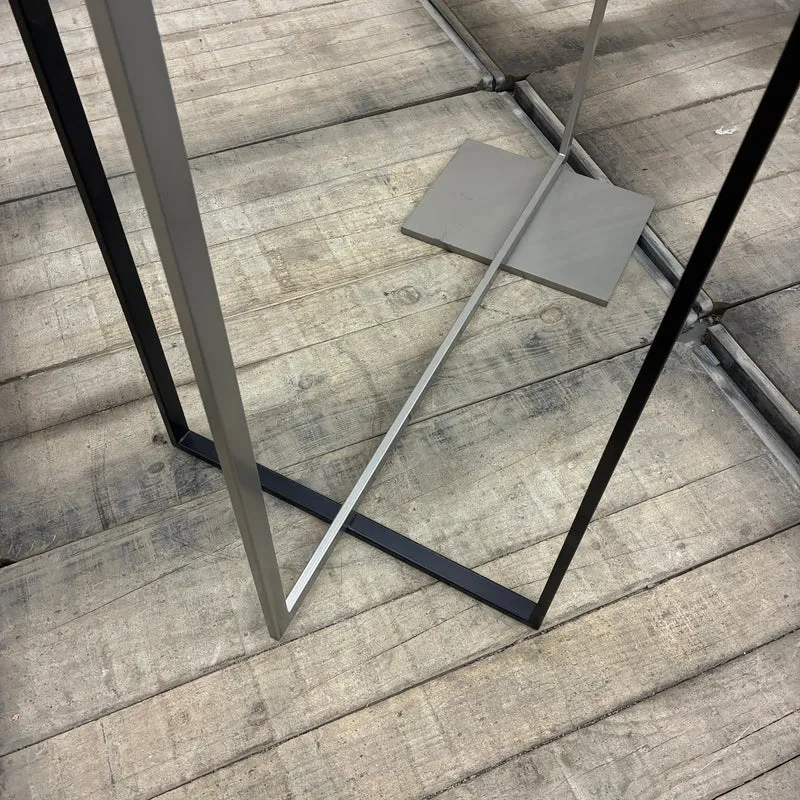 Kleiderständer Design-Ständer Metall Schwarz Silber modern Gebraucht