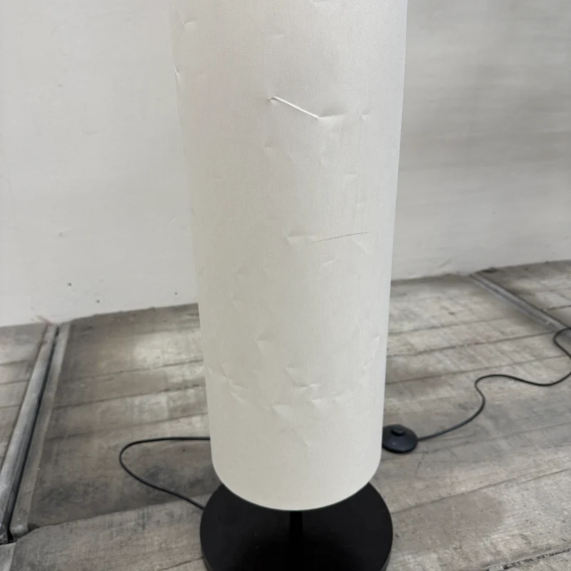 Stehlampe Beige Schwarz Stoffschirm Lampe Säulenlampe Lampe Gebraucht