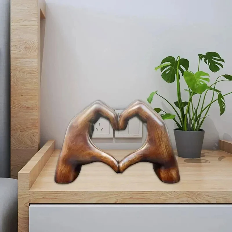 Houten Hart Sculptuur Naturel Decoratief Object Woonkamer Slaapkamer Warmte Sfeer Scandinavisch Interieur | Sansoti