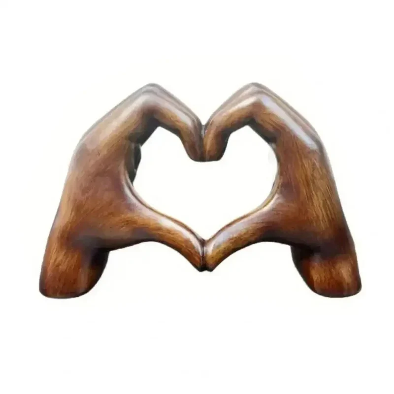 Houten Hart Sculptuur Naturel Decoratief Object Woonkamer Slaapkamer Warmte Sfeer Scandinavisch Interieur | Sansoti