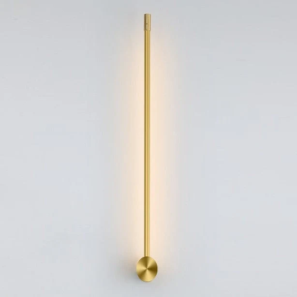 Minimalistische LED-wandlamp 60 cm wit zwart warm neutraal koud licht Scandinavisch modern interieur | Sansoti