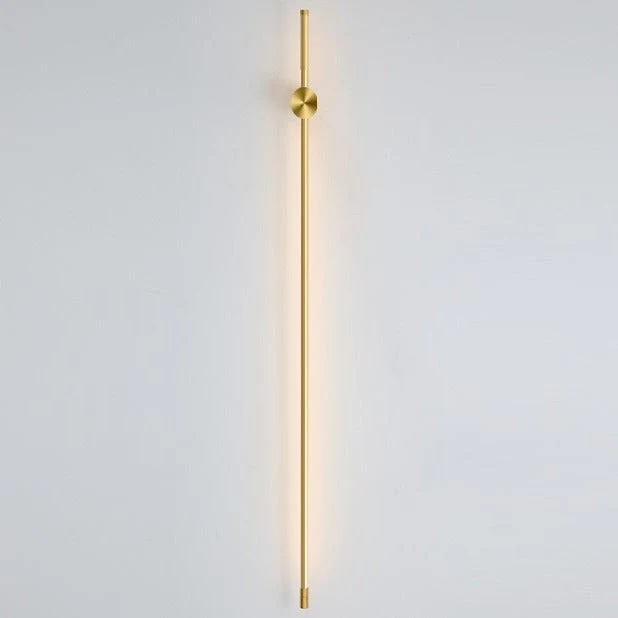 Minimalistische LED-wandlamp 60 cm wit zwart warm neutraal koud licht Scandinavisch modern interieur | Sansoti