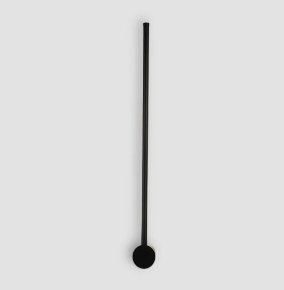 Minimalistische LED-wandlamp 60 cm wit zwart warm neutraal koud licht Scandinavisch modern interieur | Sansoti