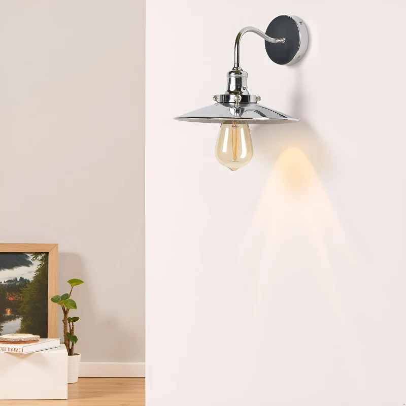 All Seasons Life Vintage Wandlampe Ø22cm Metall Industrie ~ 3435