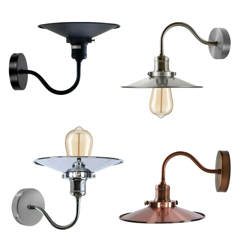 All Seasons Life Vintage Wandlampe Ø22cm Metall Industrie ~ 3435