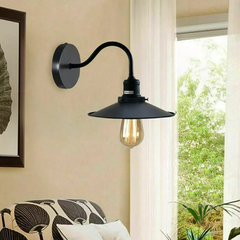 All Seasons Life Vintage Wandlampe Ø22cm Metall Industrie ~ 3435