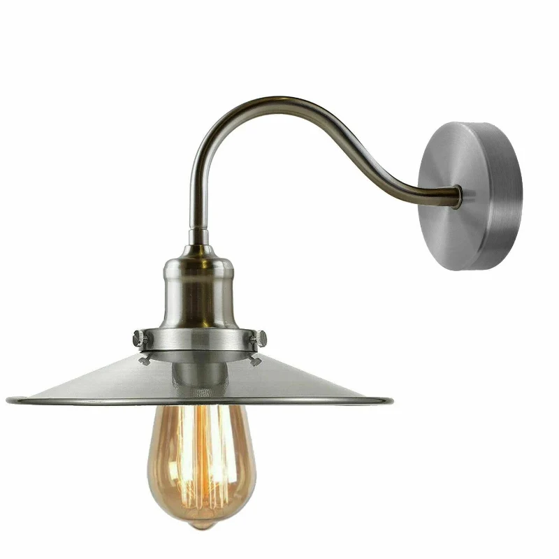 All Seasons Life Vintage Wandlampe Ø22cm Metall Industrie ~ 3435