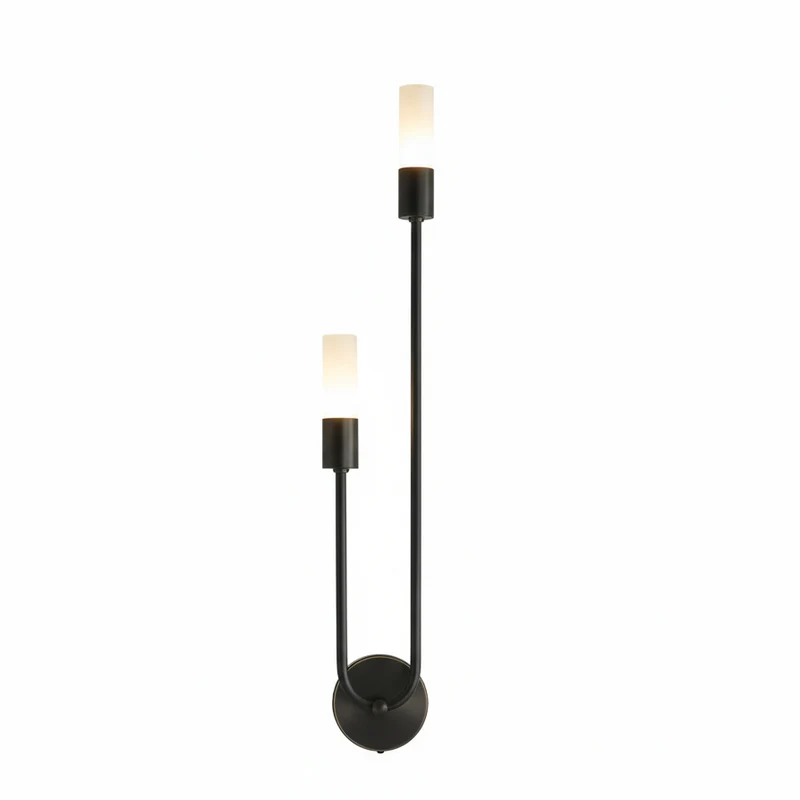 Wandlamp Metaal LED met Dubbele Lichtuitstraling Zwart Goud Modern Scandinavisch Design voor Gang Woonkamer | Sansoti