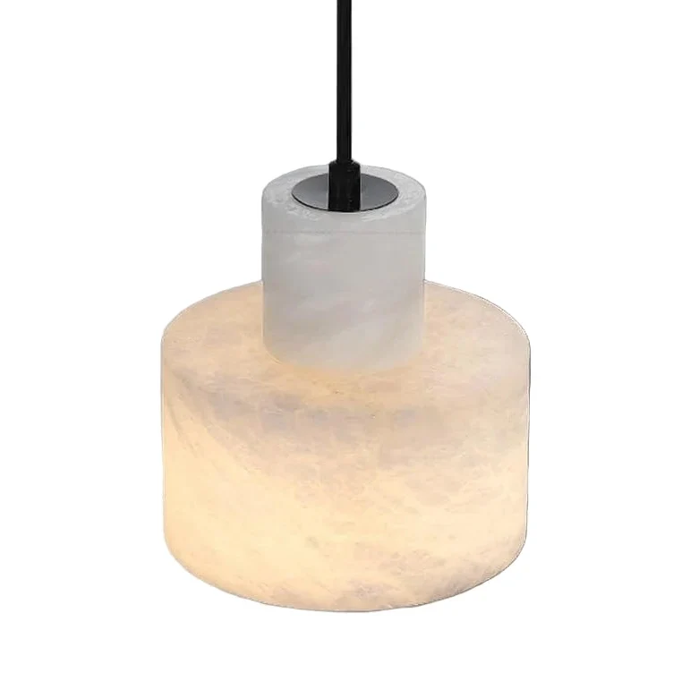 Hanglamp Albast Natuursteen Bol Design 14-16 cm Sfeerverlichting Woonkamer Eetkamer Slaapkamer LED E27 | Sansoti