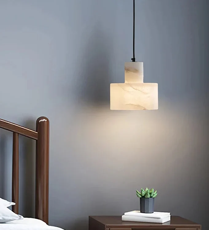 Hanglamp Albast Natuursteen Bol Design 14-16 cm Sfeerverlichting Woonkamer Eetkamer Slaapkamer LED E27 | Sansoti
