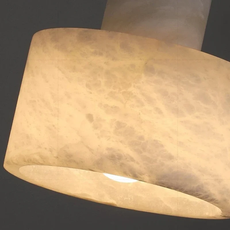 Hanglamp Albast Natuursteen Bol Design 14-16 cm Sfeerverlichting Woonkamer Eetkamer Slaapkamer LED E27 | Sansoti
