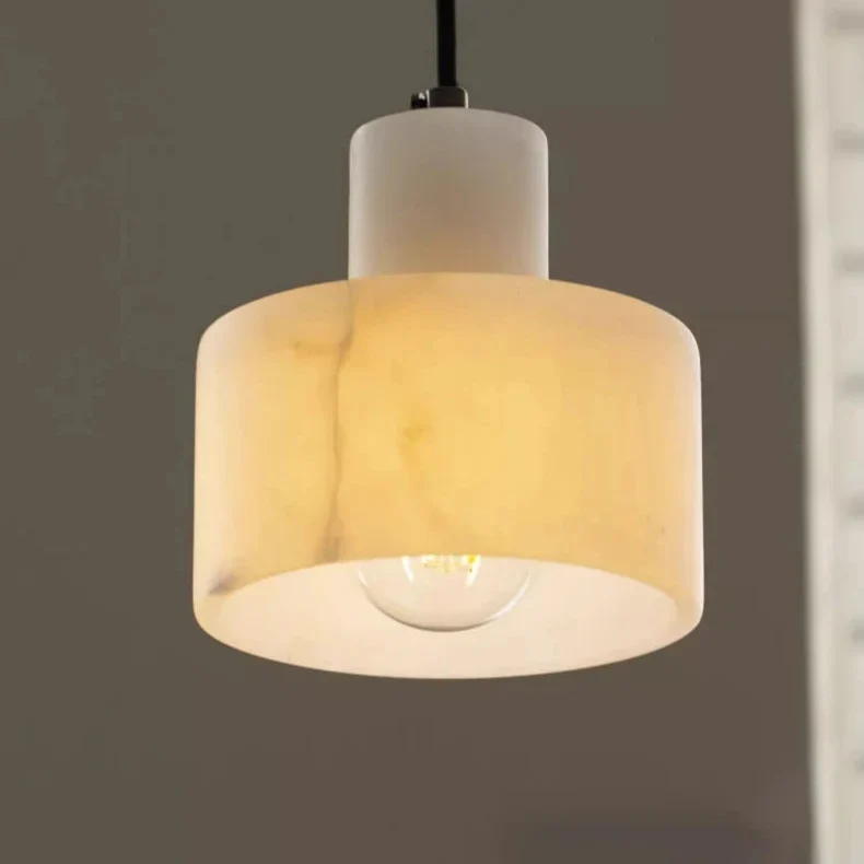 Hanglamp Albast Natuursteen Bol Design 14-16 cm Sfeerverlichting Woonkamer Eetkamer Slaapkamer LED E27 | Sansoti