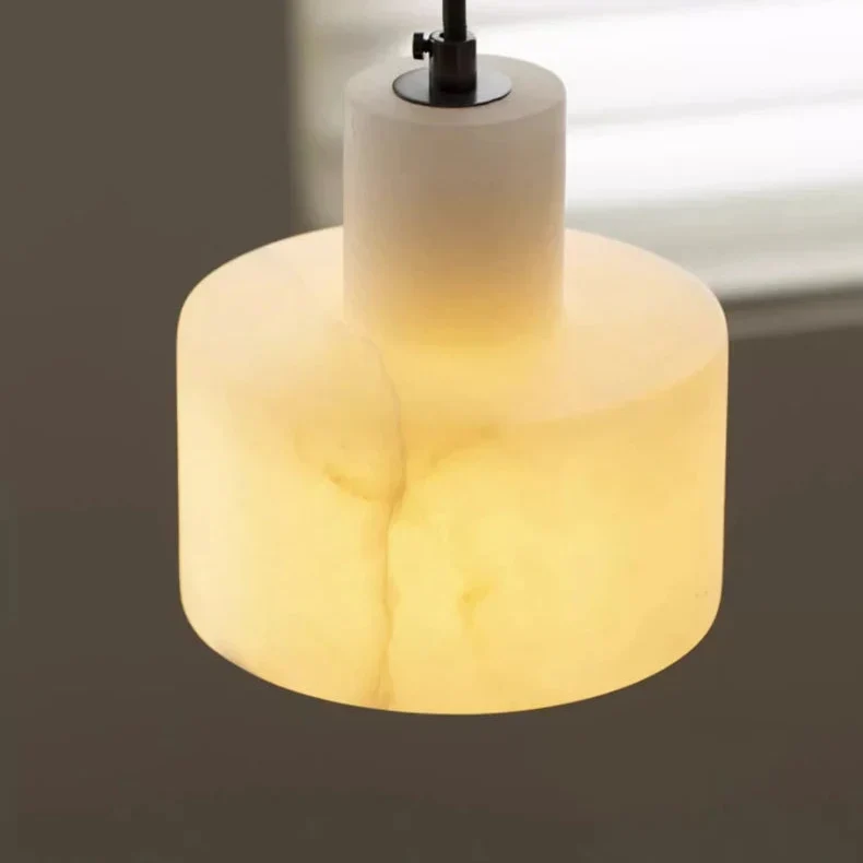 Hanglamp Albast Natuursteen Bol Design 14-16 cm Sfeerverlichting Woonkamer Eetkamer Slaapkamer LED E27 | Sansoti