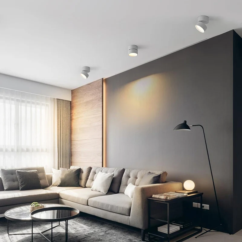 Verstelbare Plafondspot Aluminium Warm Wit LED 3000K Minimalistisch Scandinavisch Nordic Design Interieur | Sansoti