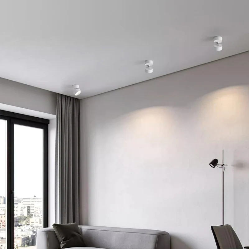 Verstelbare Plafondspot Aluminium Warm Wit LED 3000K Minimalistisch Scandinavisch Nordic Design Interieur | Sansoti
