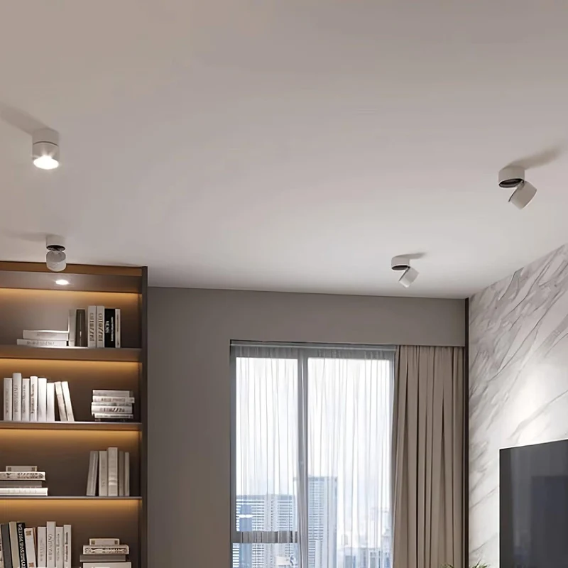 Verstelbare Plafondspot Aluminium Warm Wit LED 3000K Minimalistisch Scandinavisch Nordic Design Interieur | Sansoti