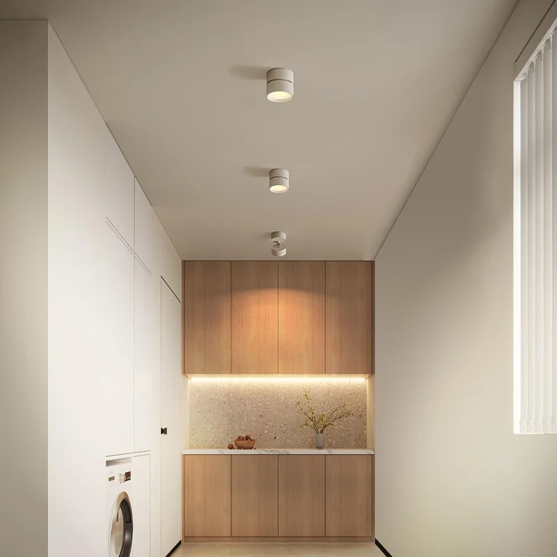 Verstelbare Plafondspot Aluminium Warm Wit LED 3000K Minimalistisch Scandinavisch Nordic Design Interieur | Sansoti