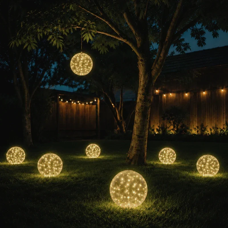 Zwevende Sfeerbol op Zonne-Energie voor Tuin en Zwembad met Afstandsbediening Waterdicht IP68 Verlichting | Sansoti