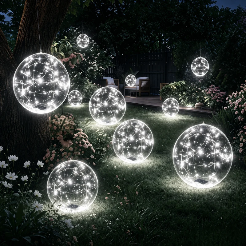 Zwevende Sfeerbol op Zonne-Energie voor Tuin en Zwembad met Afstandsbediening Waterdicht IP68 Verlichting | Sansoti