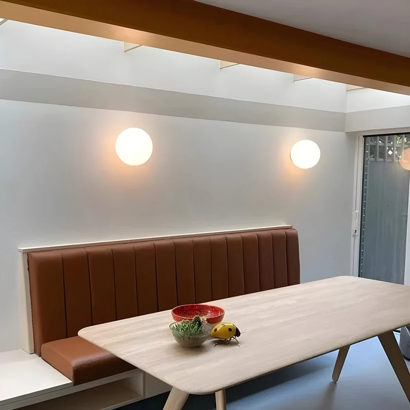Wandverlichting Ronde Bol Matglas G9 Fitting Modern Scandinavisch Design voor Gang Slaapkamer Woonkamer | Sansoti