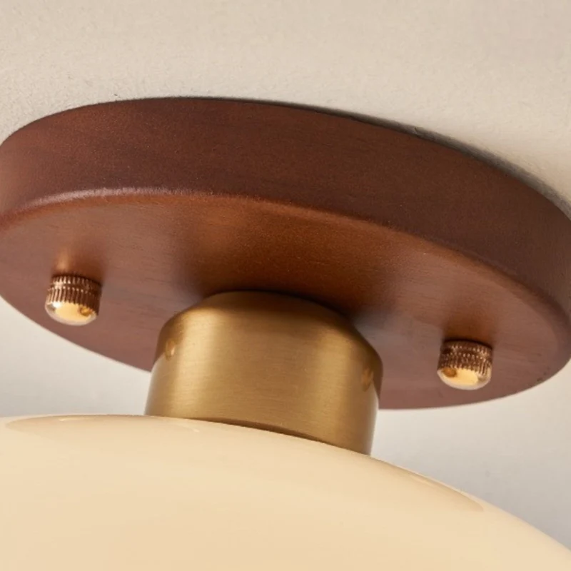 Plafondlamp Crème Glas Geometrisch Design Warm Licht 3000K Modern Interieur Woonkamer Gang Slaapkamer Ø20-28cm | Sansoti