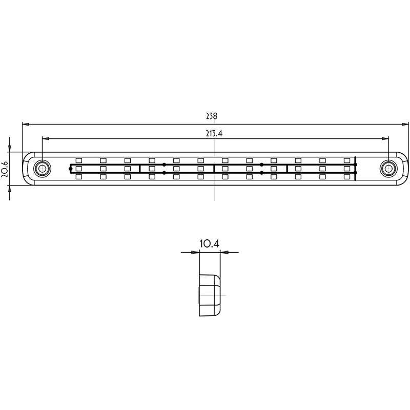 WAS Slimline Stop, Tail & Static Blinking Indicator Light