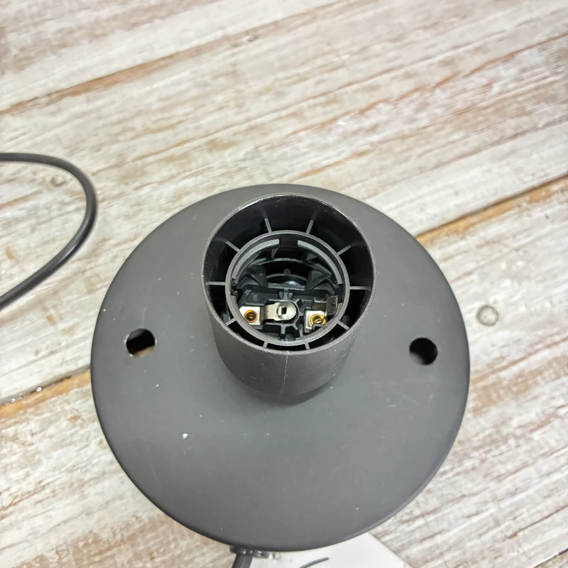 Light & Living Tischleuchte Tischlampe Pilz-Design Schwarz Metall Draht